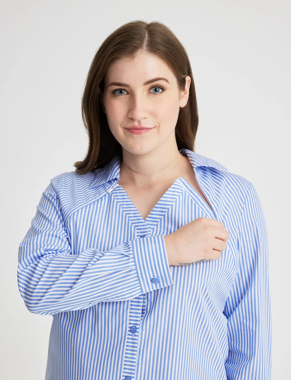 Chest Port Access Button Down