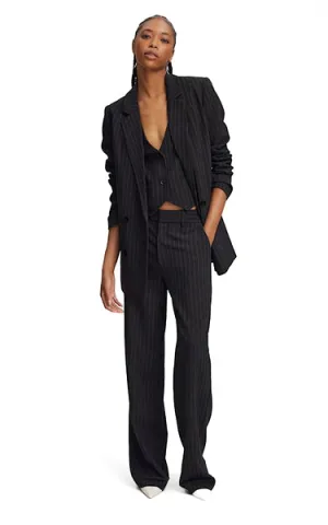 Gestuz Joelle Black Pinstripe Blazer