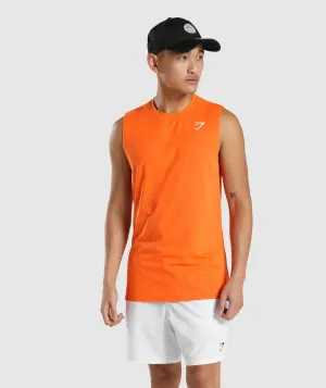 Gymshark Arrival Sleeveless Tee - Orange