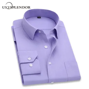 Long Sleeve Slim Brand Man Shirts