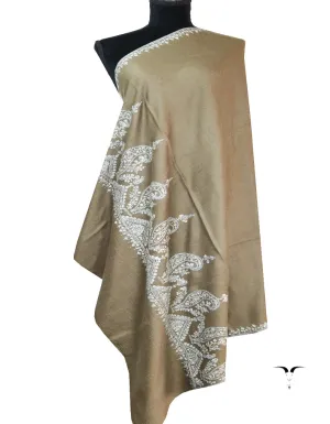 natural embroidery pashmina shawl 8542