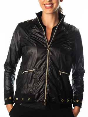 Shelby Bomber Jacket Gold Trim - FINAL SALE